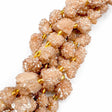 Druzy Agat Perler – Nuggets, Gylden (10 - 16x12,5 - 15mm) - Uniq Perler - 117513