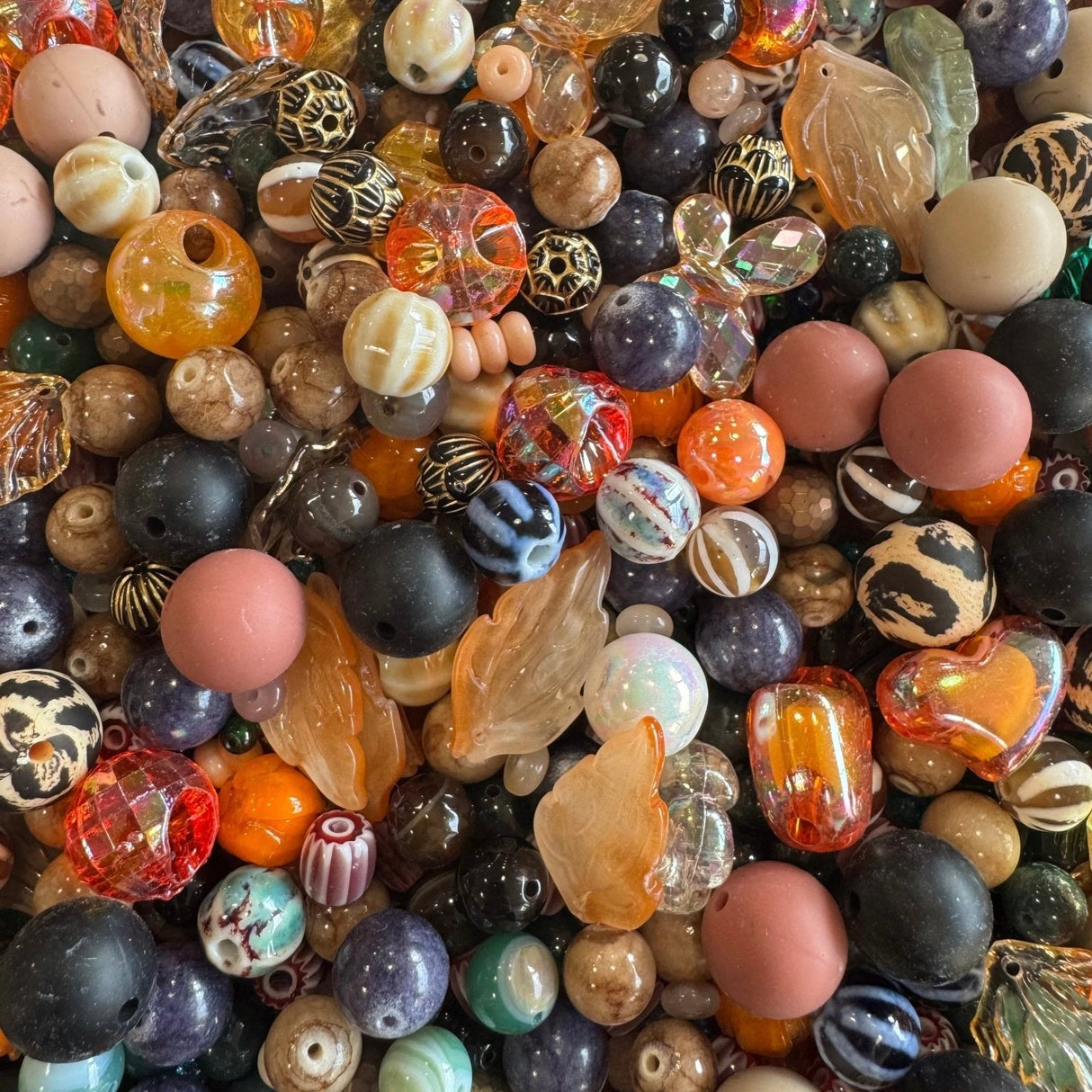 Efterårsmix, Perler, 50 stk - Uniq Perler - 715263