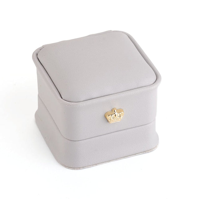 Eksklusiv Smykkeæske - Grå (6x6x5cm) - Uniq Perler - 112731