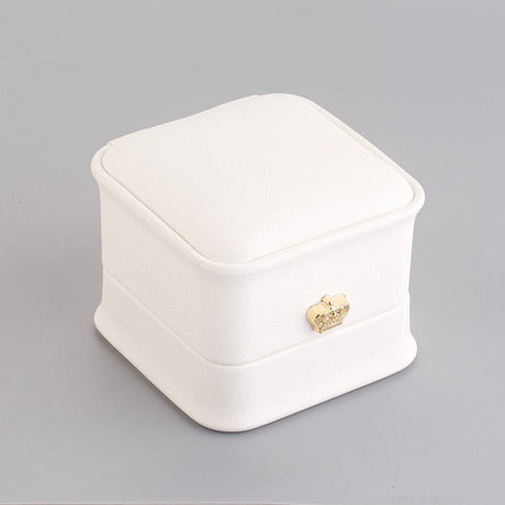 Eksklusiv Smykkeæske – Hvid (6x6x5cm) - Uniq Perler - 114961
