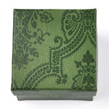 Eksklusive Gaveæsker Med Print, Grøn, (5x5x3,5 cm), 6 Stk - Uniq Perler - 112851