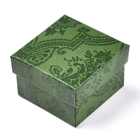 Exclusive Gift Boxes With Print, Green, (5x5x3.5 cm), 6 Pieces - Uniq Perler - 112851