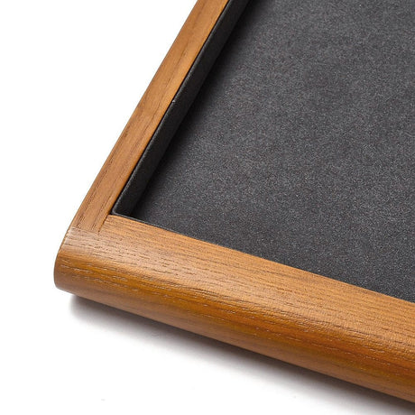 Eksklusivt Display Med Stof Og Træ (24x35x2cm) - Uniq Perler - 113735