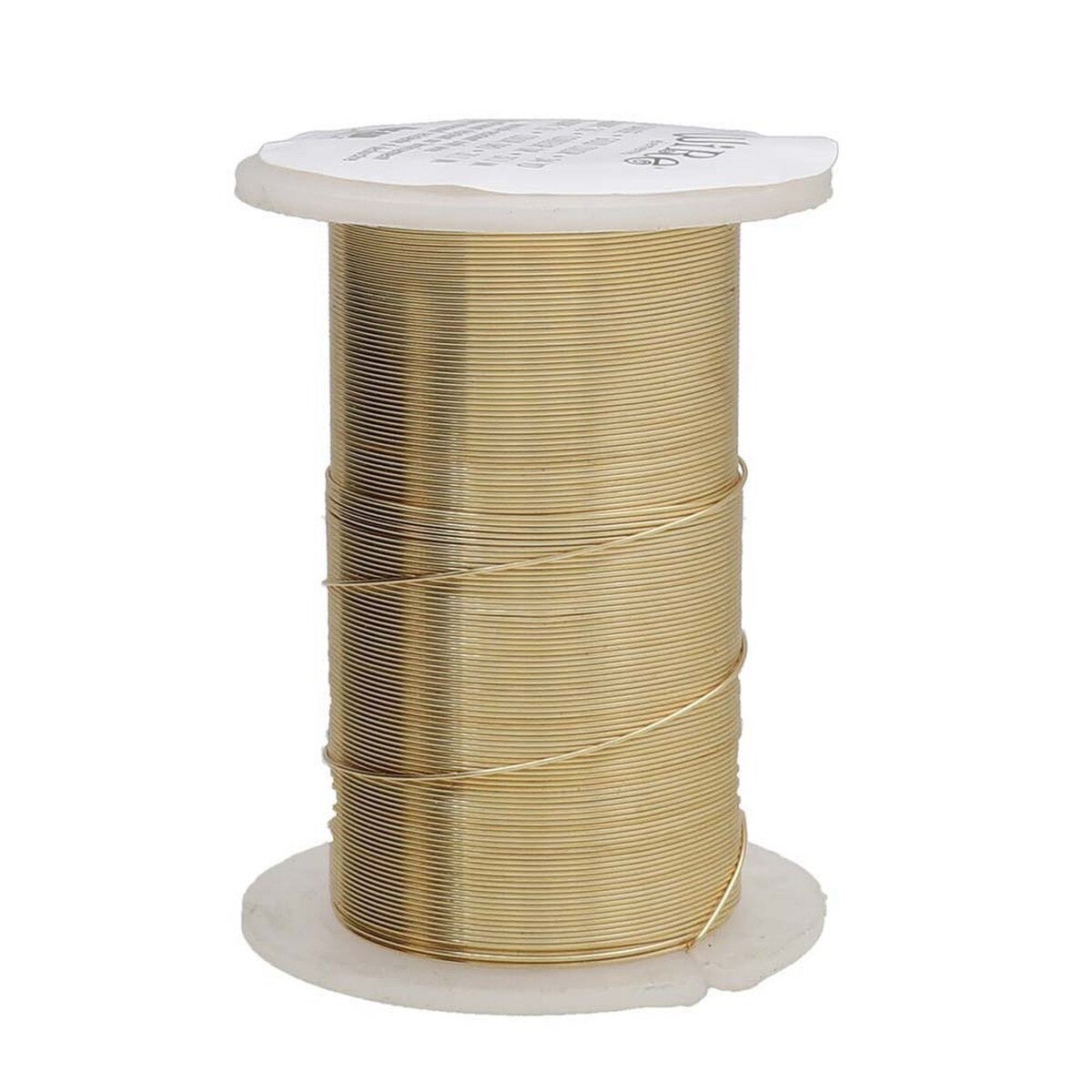 Ekstra Slidstærk Wire - 24 karats Forgyldning - 0,4mm (31m) - Uniq Perler - 118497