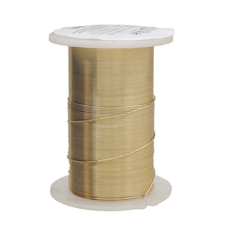 Ekstra Slidstærk Wire - 24 karats Forgyldning - 0,4mm (31m) - Uniq Perler - 118497