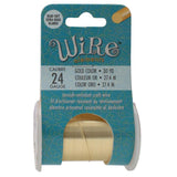Ekstra Slidstærk Wire - 24 karats Forgyldning - 0,5mm (27m) - Uniq Perler - 118495