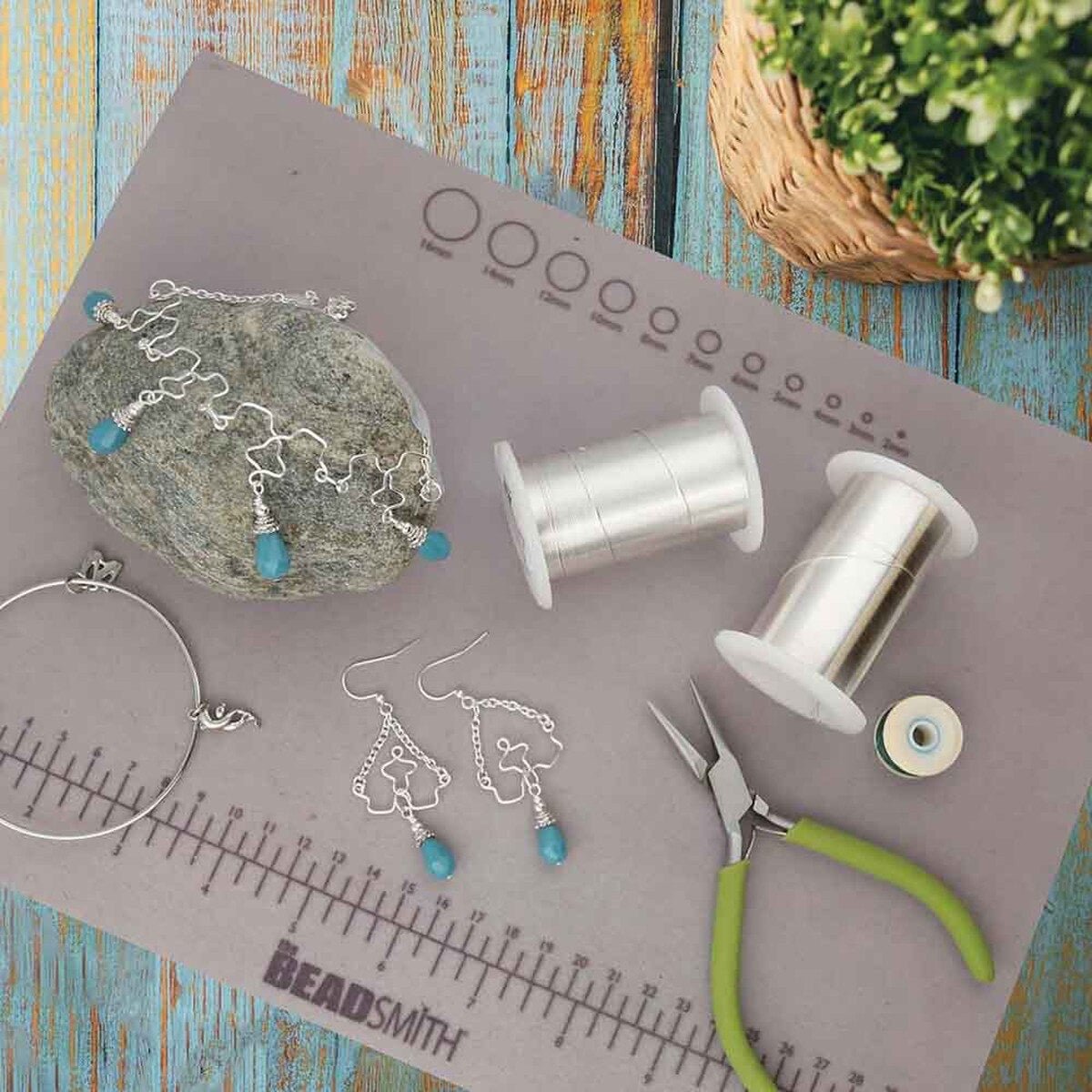 Ekstra Slidstærk Wire - Forsølvet (0,3mm, 36m) - Uniq Perler - 123234