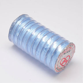 Elastisk snodd – Blå (0,8 mm, 10 m) - Uniq Perler - 113377