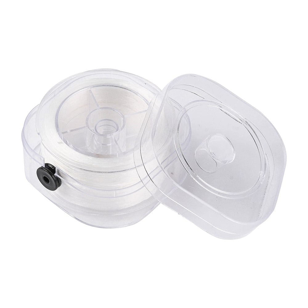 Elastiksnor – Hvid, Rund (0,8mm) 90m - Uniq Perler - 115205