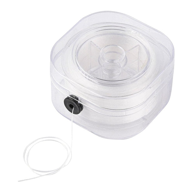 Elastiksnor – Hvid, Rund (0,8mm) 90m - Uniq Perler - 115205