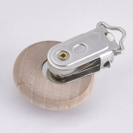 Elefant Sutteholder Med Klips - Træ, 5 Stk - Uniq Perler - 112270