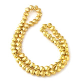 Elektroplatede Glasperle Hjerter – Forgyldt (6x6,5x4mm) - Uniq Perler - 793808