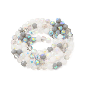 Galvanisierte Glasperlen, 6x5mm - Uniq Perler - 148941