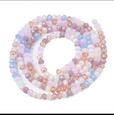 Elektroplatede Glasperler - Farve Mix, Facet (3x2mm) - Uniq Perler - 111176