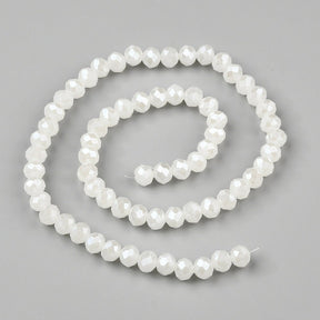 Elektroplattierte Glasperlen - Perlmutt, Rondelle (3,5 - 3,8mm) - Uniq Perler - 