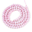 Elektroplatede Glasperler – Pink, Facetteret, Rondel (4,5x3,5mm) - Uniq Perler - 115405