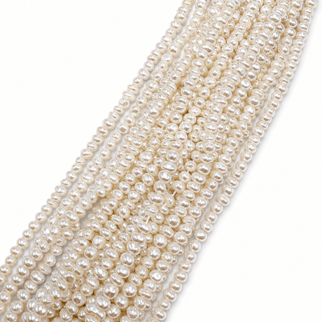 Elektroplatede Shell Nuggets, (4,5 - 6 x 7 - 8,5mm) - Uniq Perler - 114090