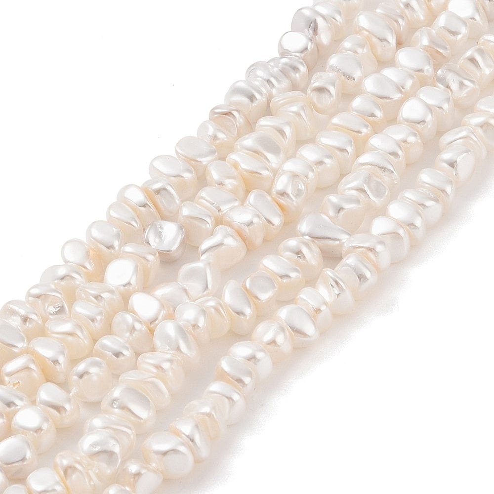 Elektroplatede Shell Nuggets, 4,5 - 9mm - Uniq Perler - 114090