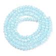 Elestroplatede Glasperler, Lys Blå, (2x3mm) - Uniq Perler - 111979