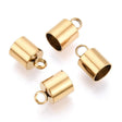 Endestykker/Endeafslutninger – Vandfast Rustfrit Stål (11mm, 4 stk.) - Uniq Perler - 122159