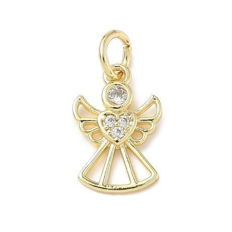 Engel med zirkonia sten (13x8,5x1,5mm) - Uniq Perler - 115559