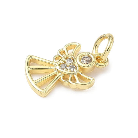 Engel med zirkonia sten (13x8,5x1,5mm) - Uniq Perler - 115559