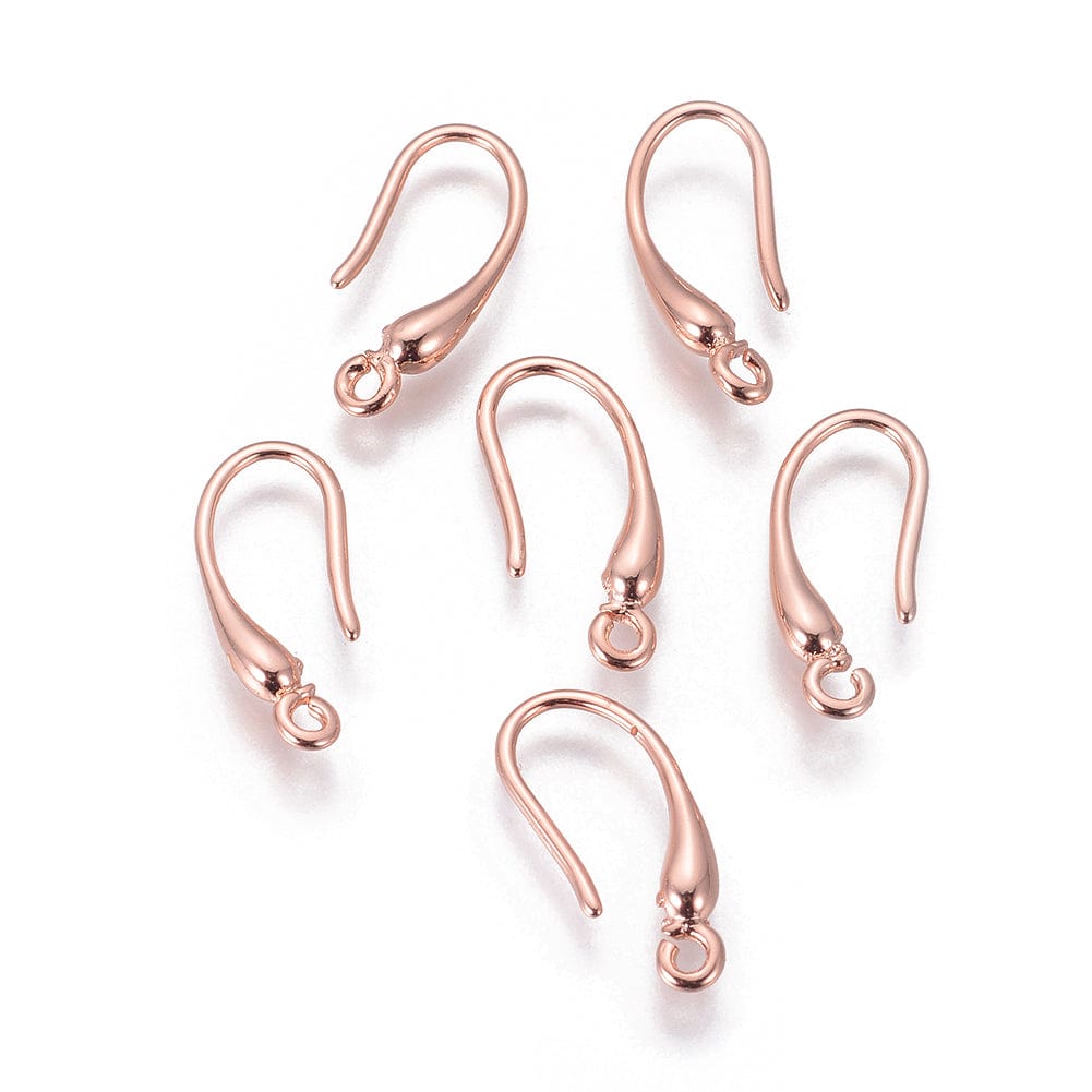 Enkel Ørekroge, Rosa Guld, (18mm) - Uniq Perler - 1111490182