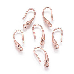 Einfach Ohrhaken, Roségold, (18mm) - Uniq Perler - 1111490182