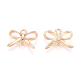 Enkel Sløjfe Mellemled, Forgyldt Messing, 10x14mm, 2 Stk - Uniq Perler - 933840