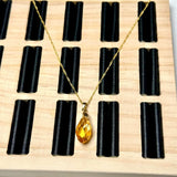 Enkelt perler og sæt Briolette Dråber, Orange, Sideboret, Facetteret, 19,5x8,5mm