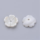 Enkelt perler og sæt Shell Perle blomst str. 12 mm, 4 stk.