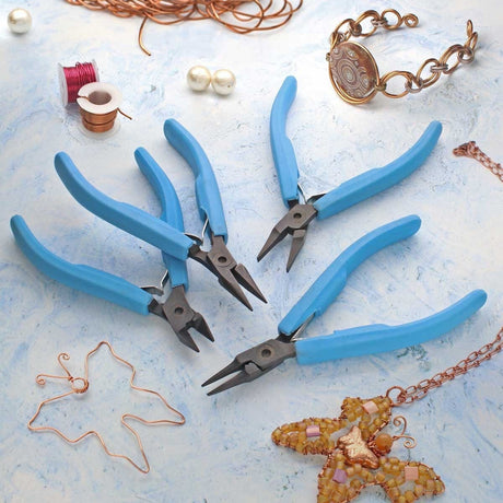 Ergonomisk Værktøjssæt – 4 Tænger i Etui - Uniq Perler - 3616