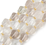 Facetterede Bjergkrystal – Twistformet Klar (10x9mm) - Uniq Perler - 115771