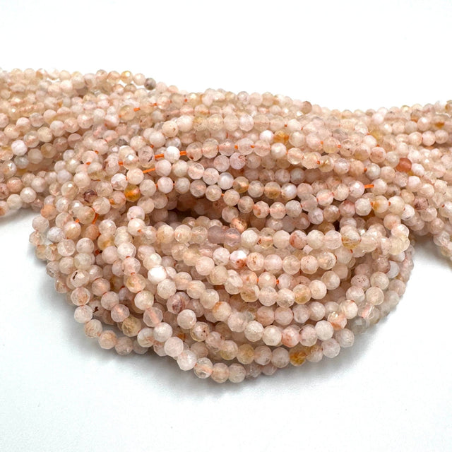 Facetterede Citrin Perler - Gul/Gylden, (3.5mm) - Uniq Perler - 114283