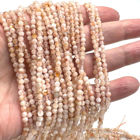 Facetterede Citrin Perler - Gul/Gylden, (3.5mm) - Uniq Perler - 114283