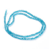 Facetterede Glasperler – Mix, Rund (3x2mm), 10 Strenge - Uniq Perler - 0000014889073