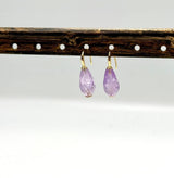 Facetteret Ametyst - Dråbe (8x15mm), 1 Stk - Uniq Perler - 112854