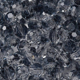 Facetteret Glasperler, Transparent Blå, (6x5,5)mm, 20 stk. - Uniq Perler - 113951
