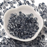 Facetteret Glasperler, Transparent Blå, (6x5,5)mm, 20 stk. - Uniq Perler - 113951