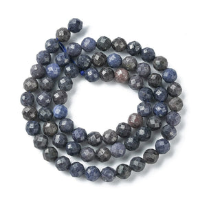 Fasettert Safir – Grade A, Blå Nyansar (5,5mm) - Uniq Perler - 114307
