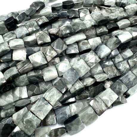 Falke Øje Sten - Kantet (10x10x5mm) - Uniq Perler - 754677