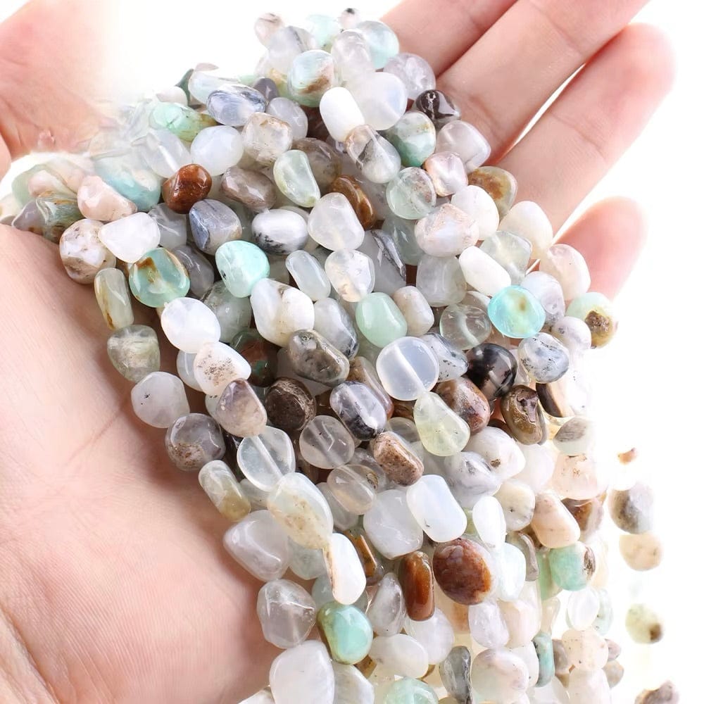 Farverig Opal, Nuggets, (8 - 10mm) - Uniq Perler - 115367