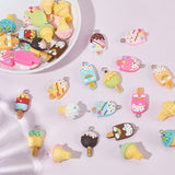 Farverige Resin Vedhæng I Mix Modeller Og Størrelser, (38 Dele) - Uniq Perler - 546356