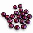 Farvet Ferskvandsperle -Mørk Bordeaux (5-6mm) 1 Stk - Uniq Perler - 126472