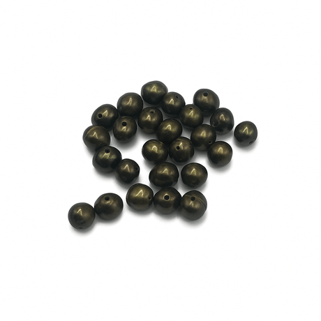 Farvet Ferskvandsperler, Grøn, 5 - 6mm (Enkelt Perle) - Uniq Perler - 258258