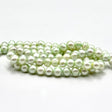 Farvet Ferskvandsperler, Lys Grøn, 5 - 6mm - Uniq Perler - 741122