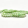 Farvet Ferskvandsperler, Lys Grøn, 5 - 6mm - Uniq Perler - 7546777