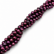 Farvet Ferskvandsperler - Mørk Lilla (4-5x5-6mm) - Uniq Perler - 452037