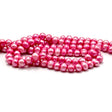 Farvet Ferskvandsperler, Pink, 5 - 6mm (Enkelt Perle) - Uniq Perler - 52554