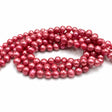 Farvet Ferskvandsperler, Pink/Bordeaux, 5 - 6mm - Uniq Perler - 74356